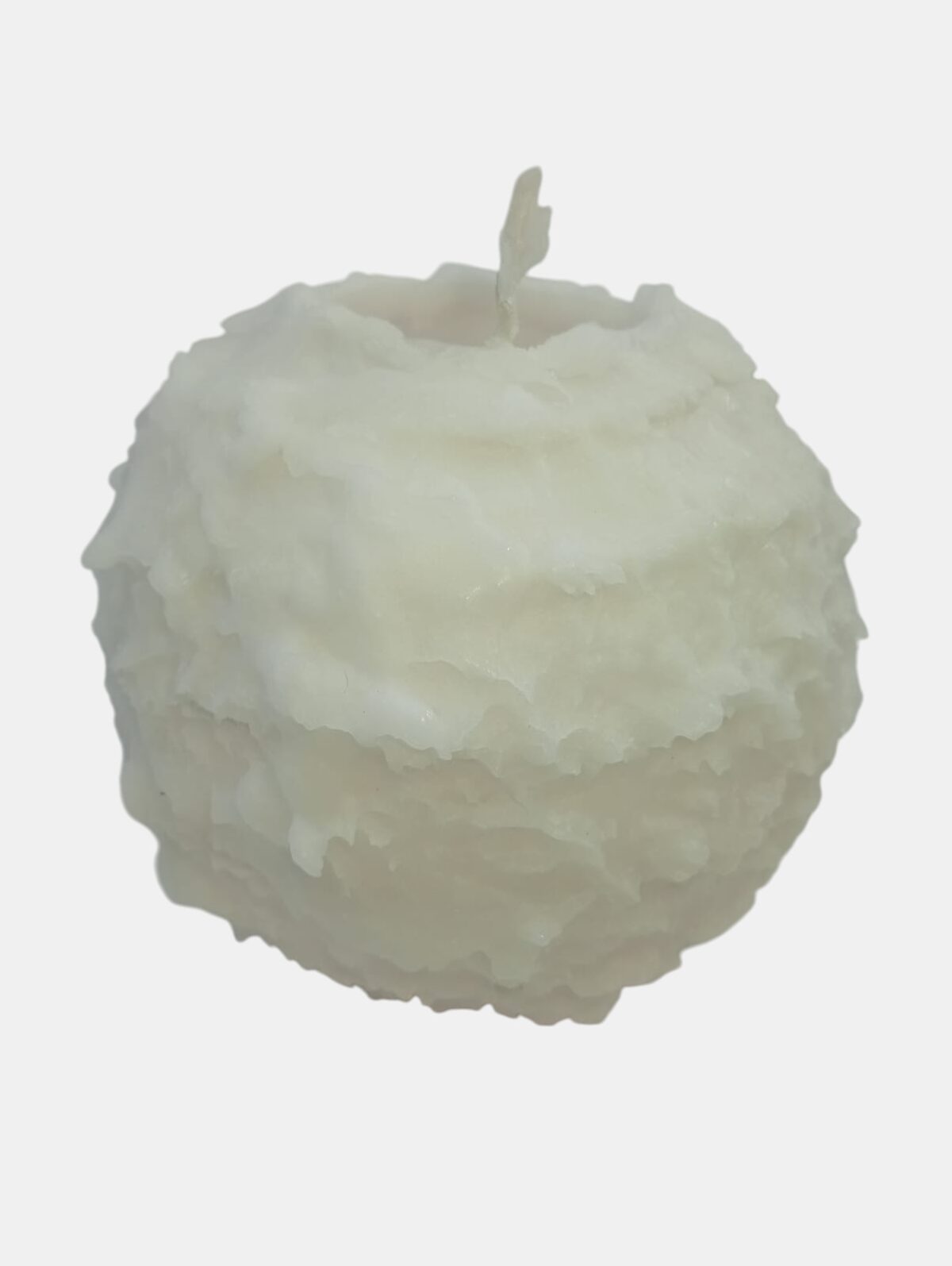 11.5 white spiral ball candle white 11.5